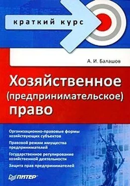 Алексей Балашов Хозяйственное (предпринимательское) право обложка книги