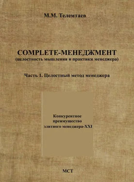 Марат Телемтаев Complete-менеджмент (целостность мышления и практики менеджера). Часть 1. Целостный метод менеджера обложка книги