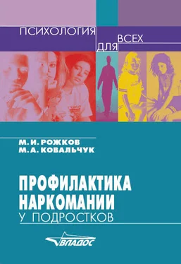 Михаил Рожков Профилактика наркомании у подростков обложка книги