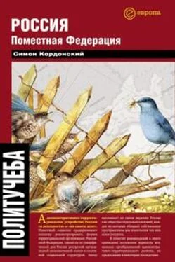 Симон Кордонский Россия. Поместная федерация обложка книги