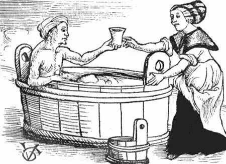Рис 7 Немецкие бани фрагмент рисунка из старинного манускрипта 1508 год - фото 7