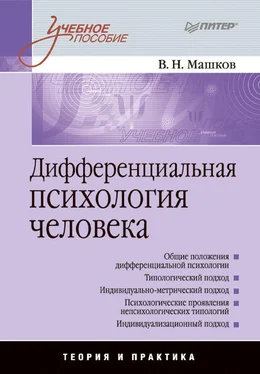 Валерий Машков Дифференциальная психология человека. Учебное пособие обложка книги
