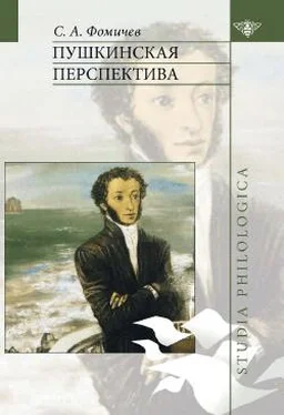 С. Фомичев Пушкинская перспектива обложка книги