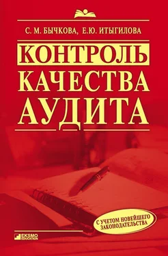 Светлана Бычкова Контроль качества аудита обложка книги