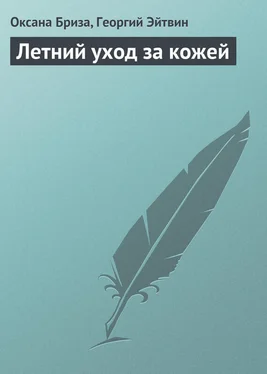 Оксана Бриза Летний уход за кожей обложка книги