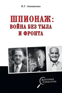 Игорь Атаманенко Шпионаж: война без тыла и фронта обложка книги