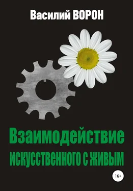 Василий Ворон Взаимодействие искусственного с живым обложка книги