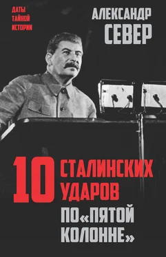 Александр Север 10 сталинских ударов по «пятой колонне» обложка книги