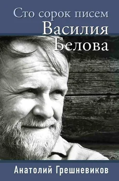 Анатолий Грешневиков Сто сорок писем Василия Белова обложка книги