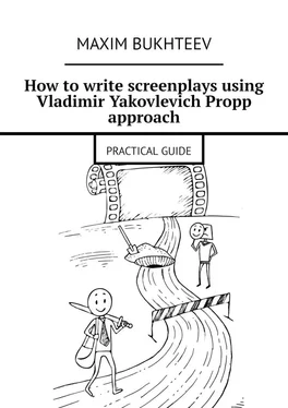 Maxim Bukhteev How to write screenplays using Vladimir Yakovlevich Propp approach. PRACTICAL GUIDE обложка книги