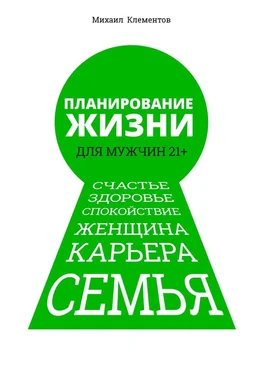 Михаил Клементов Планирование жизни для мужчин 21+. Счастье. Здоровье. Спокойствие. Женщина. Карьера. Семья обложка книги