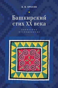 Борис Орехов Башкирский стих XX века. Корпусное исследование обложка книги