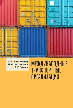 Владимир Егоров Международные транспортные организации обложка книги