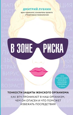 Дмитрий Лубнин В зоне риска. Тонкости защиты женского организма. Как ВПЧ проникает в наш организм, чем он опасен и что поможет избежать последствий обложка книги