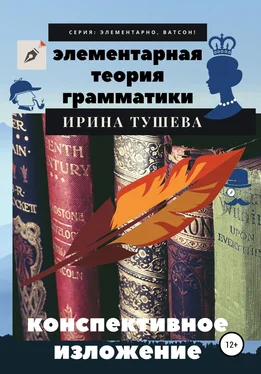 Ирина Тушева Элементарная теория грамматики. Конспективное изложение обложка книги