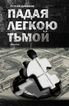 Сергей Динамов Падая легкою тьмой обложка книги