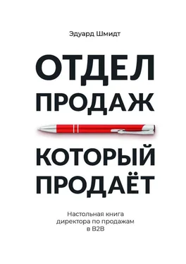 Эдуард Шмидт Отдел продаж, который продает. Настольная книга директора по продажам в В2В обложка книги