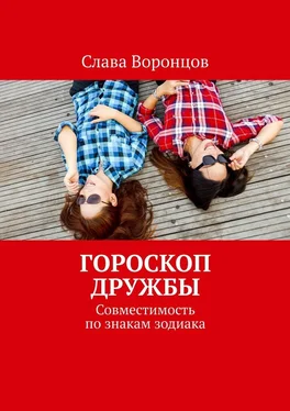 Слава Воронцов Гороскоп дружбы. Совместимость по знакам зодиака обложка книги