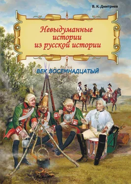 Владимир Дмитриев Невыдуманные истории из русской истории. Век восемнадцатый обложка книги