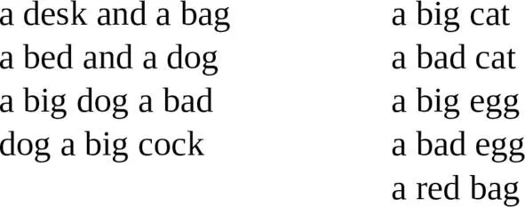 Exercise 5 Oo good book a good dog a bad dog a bad cat a good cat a - фото 11