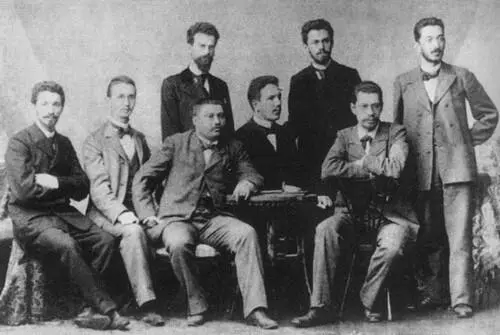 Азеф сидит третий слева в группе русских студентов в Германии 1890е гг - фото 7