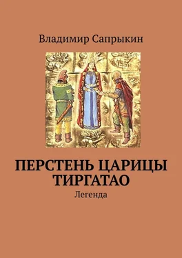 Владимир Сапрыкин Перстень царицы Тиргатао. Легенда обложка книги