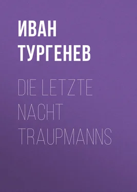 Iwan Turgenew Die letzte Nacht Traupmanns обложка книги