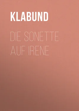 Klabund Die Sonette auf Irene обложка книги