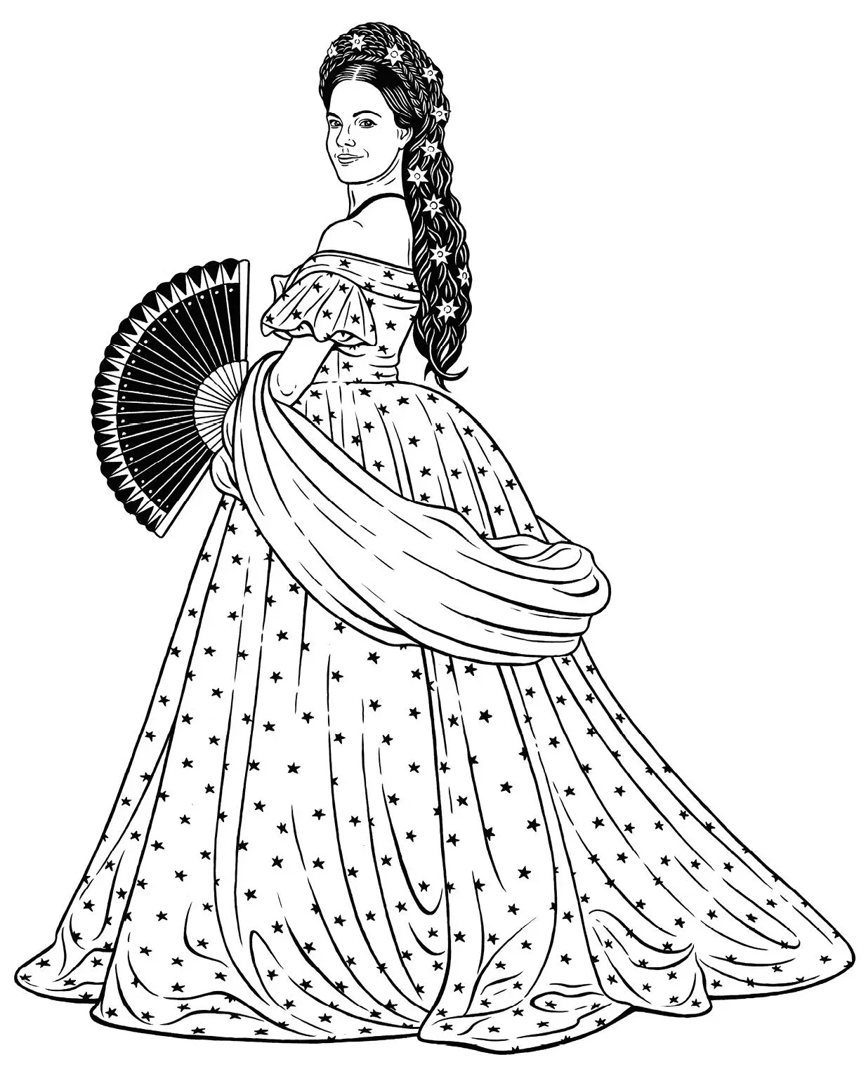 Born 1837 Died 1898 Empress Elisabeth of Austria Queen of Hungary has long - фото 17