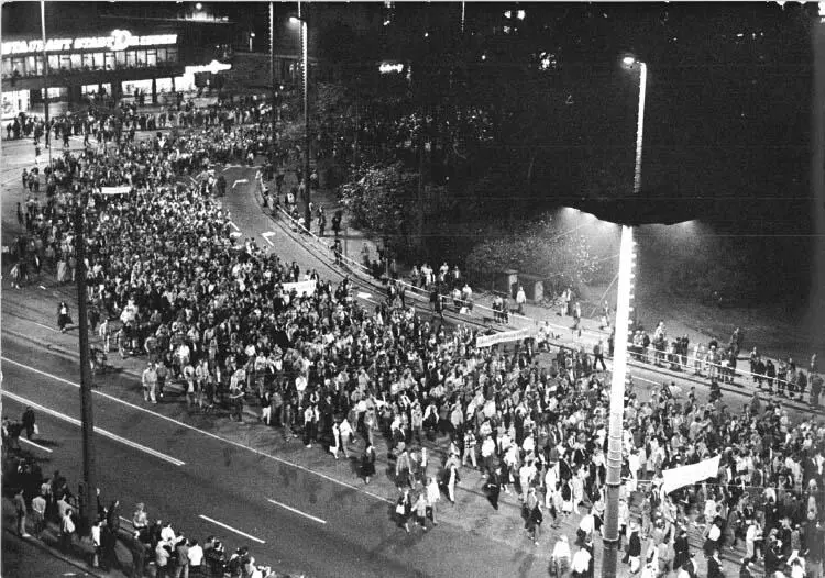 Marching for democracy on the Leipziger Innenstadtring Yet the dreaded - фото 14
