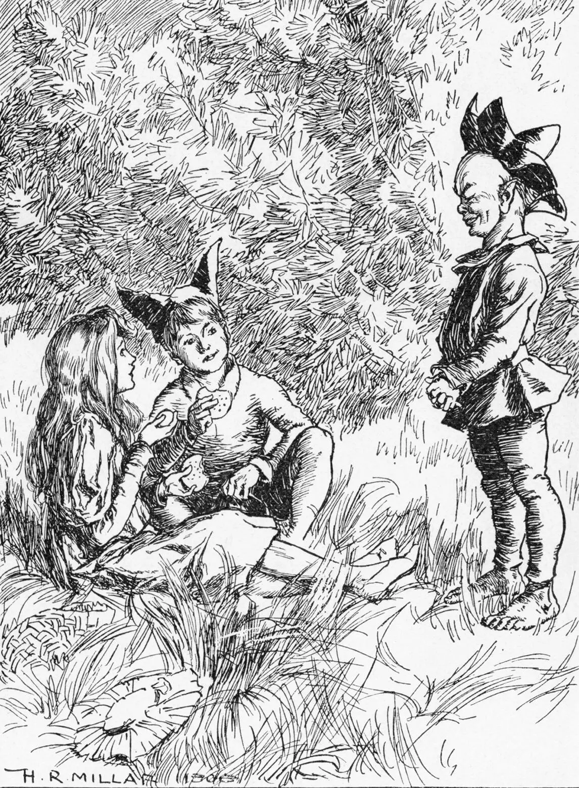 H R Millar 18691942 illustration from Puck of Pooks Hill 1906 by - фото 21