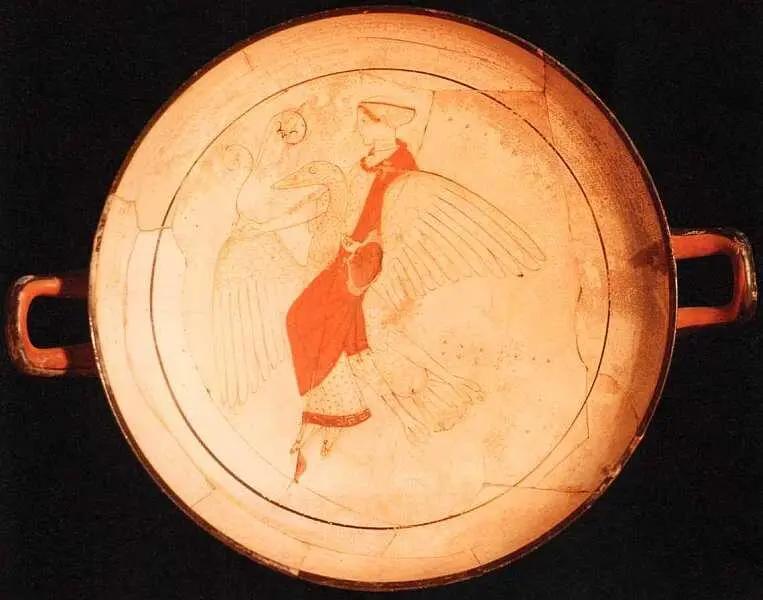 Белый килик с изображением Леды и лебедя Вторая четверть V века до н э - фото 48