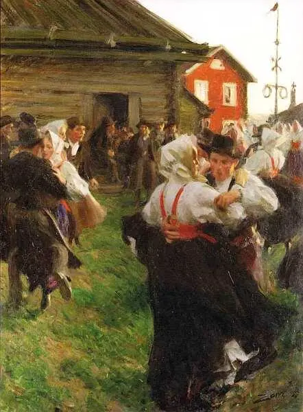 Андрес Цорн Летние танцы 1897 Кристофер Вильгельм Эккерсберг 17831853 - фото 35