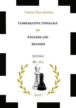 Tatiana Oliva Morales Comparative typology of English and Spanish. Levels B2—C2. Book 1 обложка книги