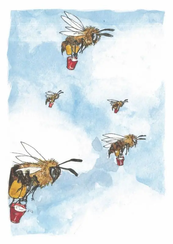 Тысячи молочных пчёл Плыли словно ледокол Льют игриво облака С неба дождь - фото 9