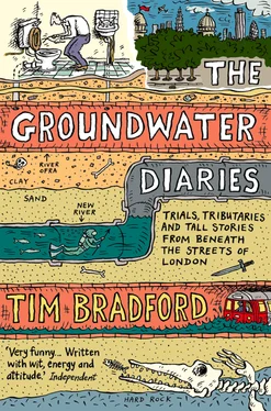 Tim Bradford The Groundwater Diaries: Trials, Tributaries and Tall Stories from Beneath the Streets of London обложка книги