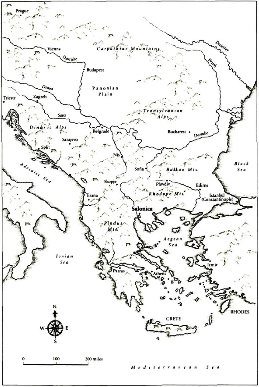 The topography of the Balkans Athens itself had eliminated the traces of its - фото 2