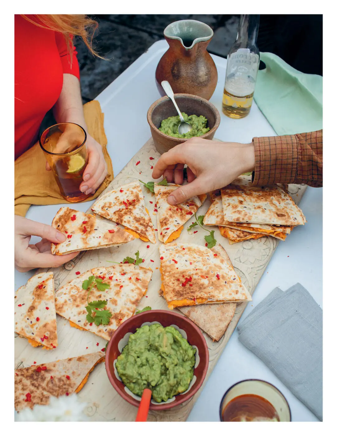 Speedy sweet potato quesadillas Quesadillas are an anytime meal They take just - фото 8