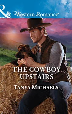 Tanya Michaels The Cowboy Upstairs обложка книги