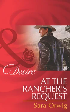 Sara Orwig At the Rancher's Request обложка книги