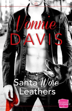 Vonnie Davis Santa Wore Leathers: The sexiest firefighter Christmas romance of the year! обложка книги