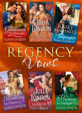 Julia London Regency Vows: A Gentleman 'Til Midnight / The Trouble with Honour / An Improper Arrangement / A Wedding By Dawn / The Devil Takes a Bride / A Promise by Daylight обложка книги