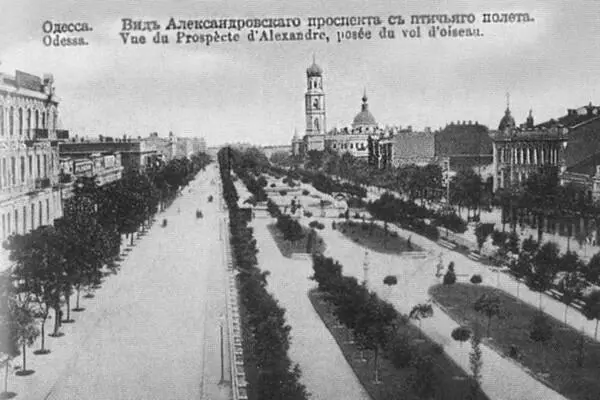 Вид Александровского проспекта с птичьего полета Одесса Начало XX в Открытка - фото 16