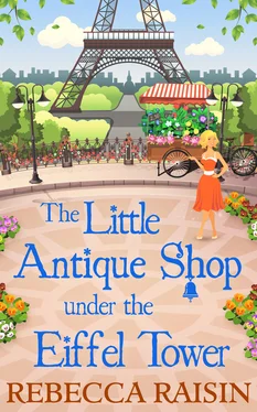 Rebecca Raisin The Little Antique Shop Under The Eiffel Tower обложка книги