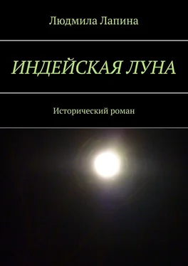 Людмила Лапина Индейская луна. Исторический роман обложка книги