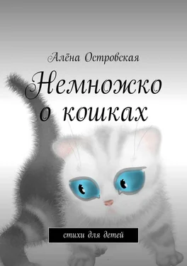Алёна Островская Немножко о кошках. Стихи для детей обложка книги