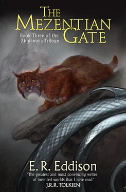 E. Eddison The Mezentian Gate обложка книги