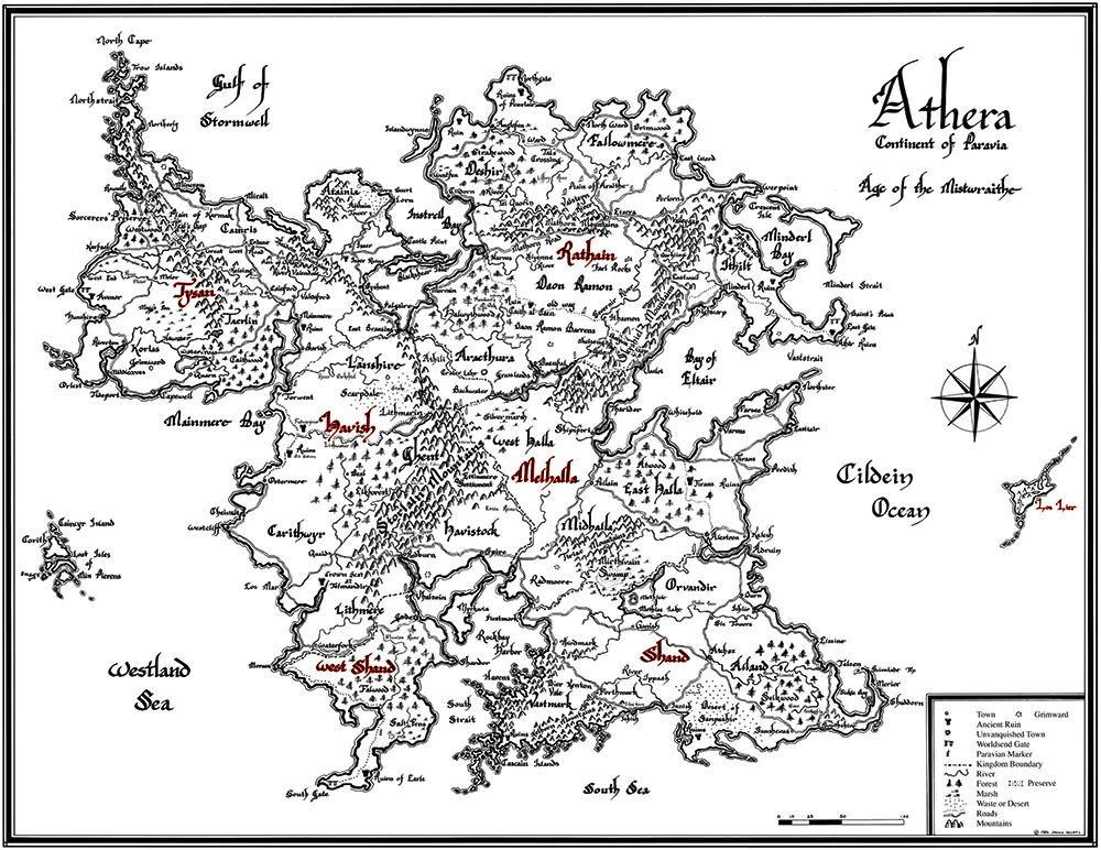 Map of Tysan Map of Rathain Map of the Isles of Min Pierens Map of Havish - фото 3