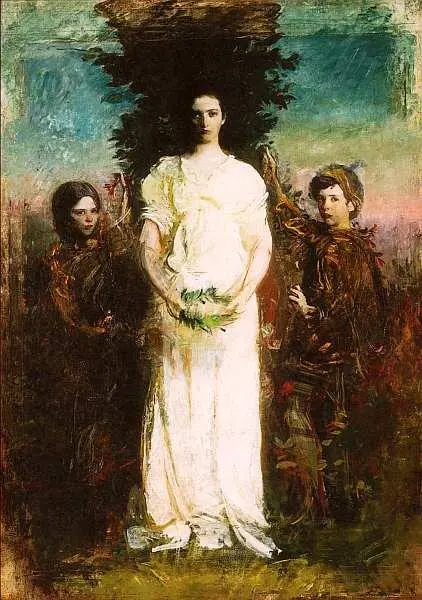 Эббот Хэндерсон Тайер Мои дети Мария Джеральд и Глэдис Около 1897 - фото 26