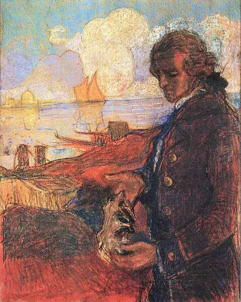 Михаил Дмитриевич Езучевский 18791928 Гёте на Лидо 1920 Бумага пастель - фото 16